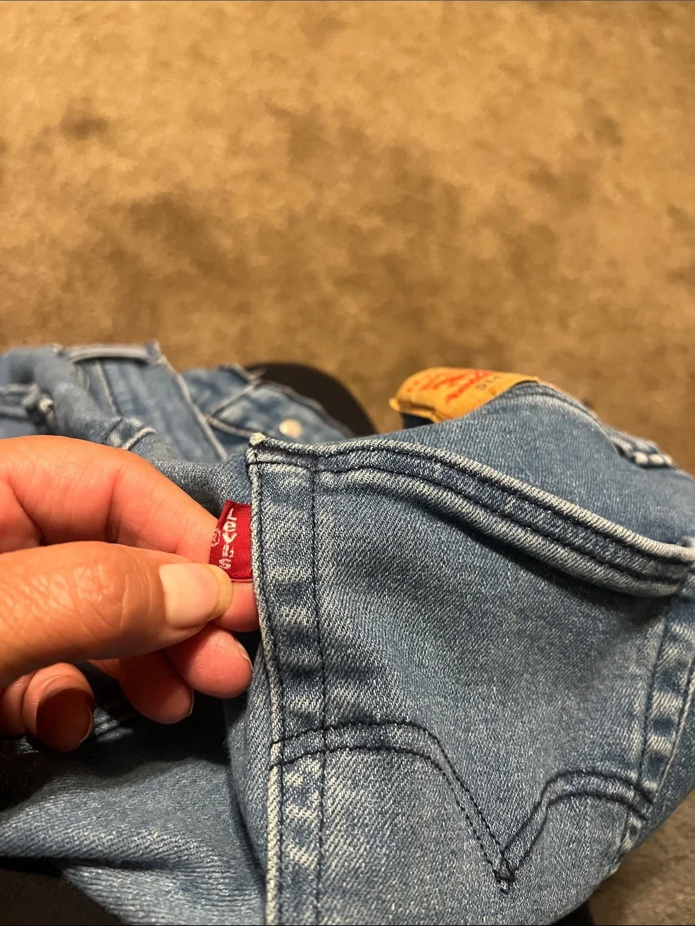 Levi’s mens 514 straight stretch denim jeans